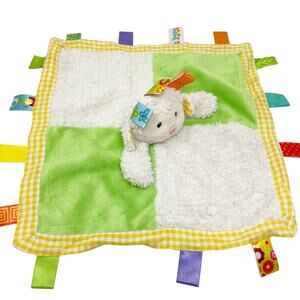 Taggies Signature Mary Meyer Lamb Sheep Lovey Plush NuNu Security Blanket Toy